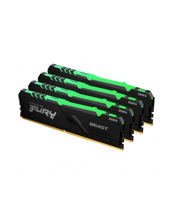 KINGSTON 32GB 2666MHz DDR4 CL16 DIMM (Kit of 4) FURY Beast RGB KF426C16BBAK4/32