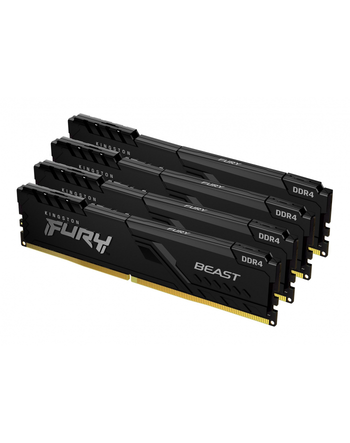 KINGSTON 32GB 2666MHz DDR4 CL16 DIMM (Kit of 4) FURY Beast Black KF426C16BBK4/32 główny