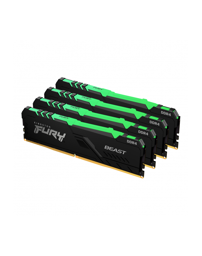 KINGSTON 32GB 3600MHz DDR4 CL17 DIMM (Kit of 4) FURY Beast RGB KF436C17BBAK4/32 główny