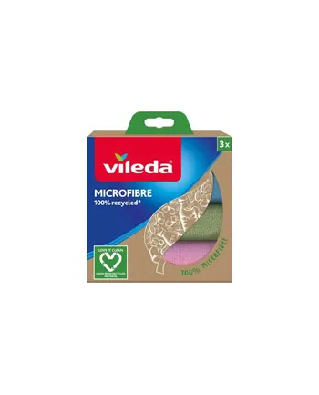VILEDA Ściereczka Mikrofibra 100% Recycled 3 szt