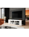 cama meble Szafka RTV TEXAS 50/134/40 biały/biały połysk - nr 4