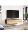 cama meble Szafka RTV VIGO '140' 30/140/40 czarny/dąb wotan - nr 3