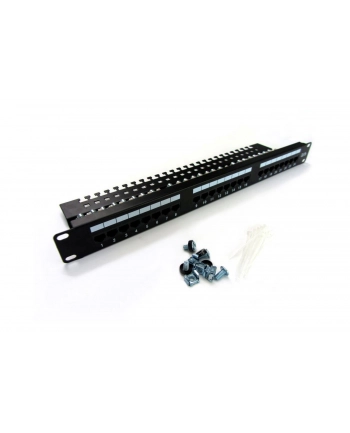 Patch panel DIGITUS 19'' 24x RJ45 UTP kat. 5e z tacką
