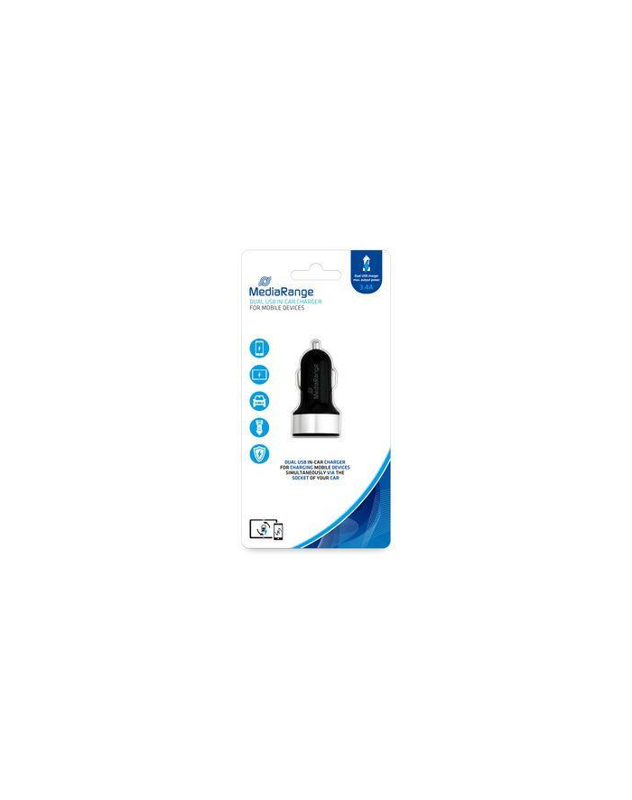 Ładowarka samochodowa MediaRange MRMA103-02 USB czarna główny