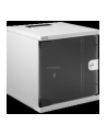 Szafa wisząca DIGITUS jednosekcyjna 10'' 6U 330x312x300mm, drzwi szklane, szara (RAL7035), zmontowana - nr 10