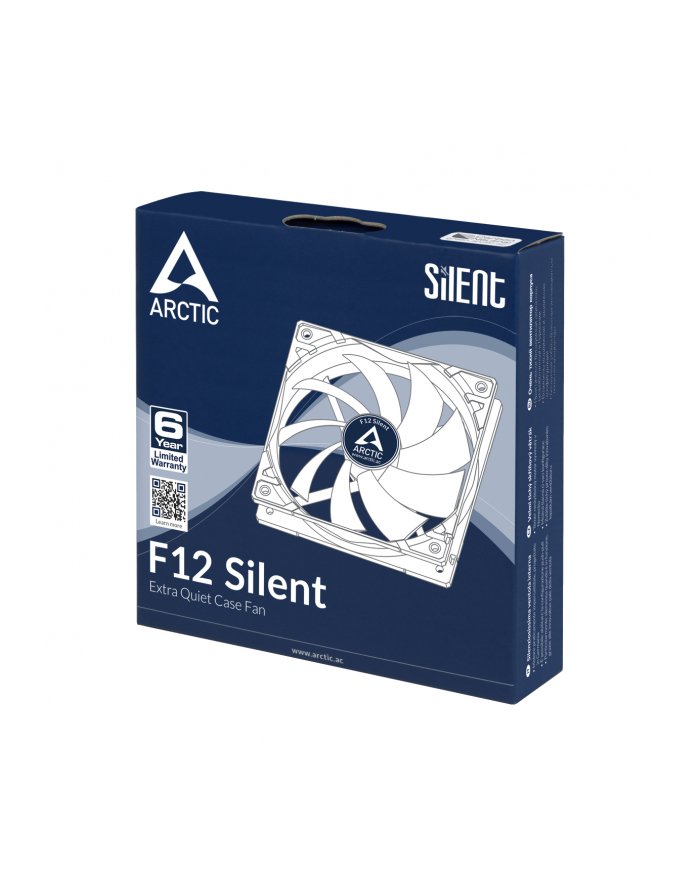 Arctic Cooling Arctic F12 Silent Black Fan, czarny - 120mm główny