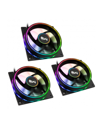 Cryorig Crona S PWM Fan, ARGB, 3er Pack - 120mm, czarny