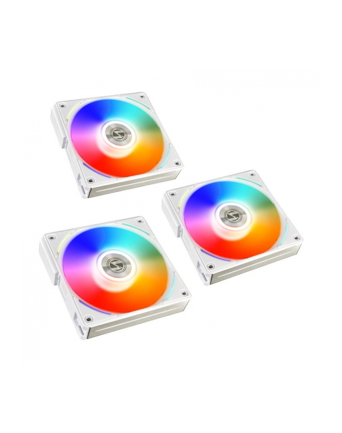Lian Li UNI FAN AL120 RGB PWM Fan, 3er Pack include Controller - 120mm, biały główny