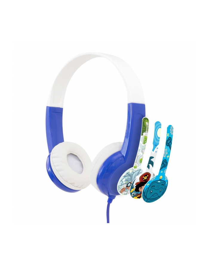 Słuchawki BuddyPhones Discover Blue dla dzieci 85dB główny