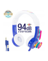 Słuchawki z mikrofonem BuddyPhones InFlight Blue dla dzieci 75/85/94dB - nr 1