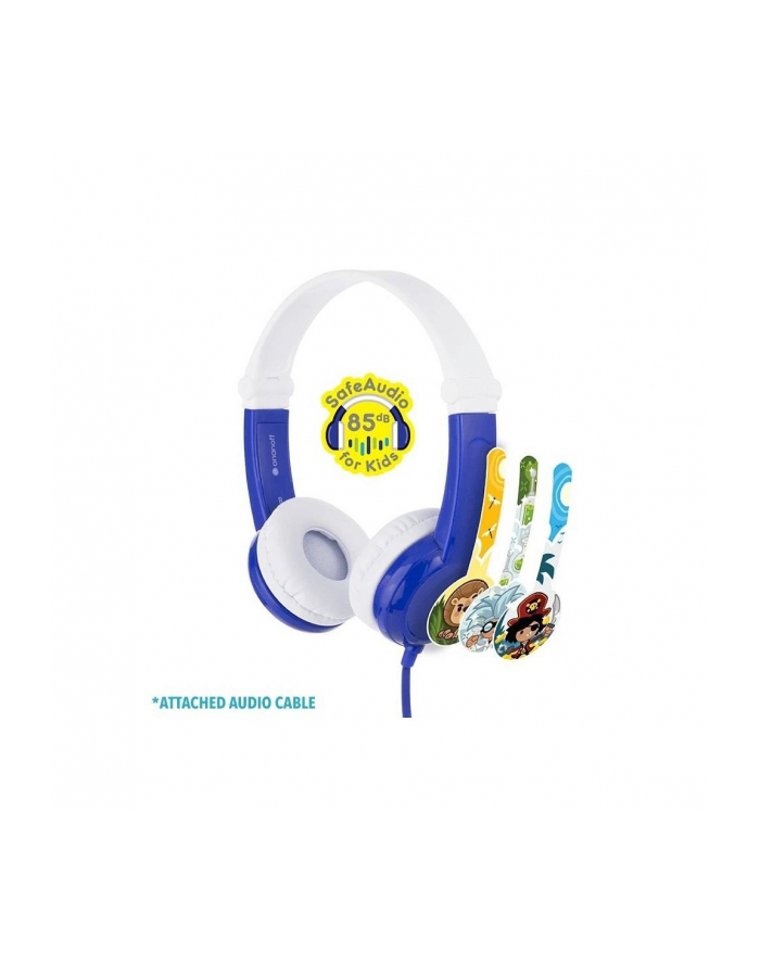Słuchawki z mikrofonem BuddyPhones Connect Blue dla Dzieci 85dB główny