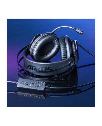Słuchawki z mikrofonem Gigabyte AORUS H1 Gaming czarne
