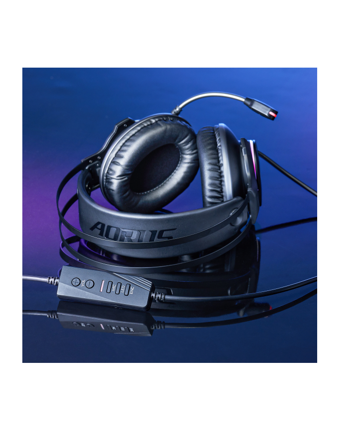 Słuchawki z mikrofonem Gigabyte AORUS H1 Gaming czarne główny