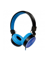 Słuchawki stereo LogiLink HS0049BL składane, niebieskie - nr 1