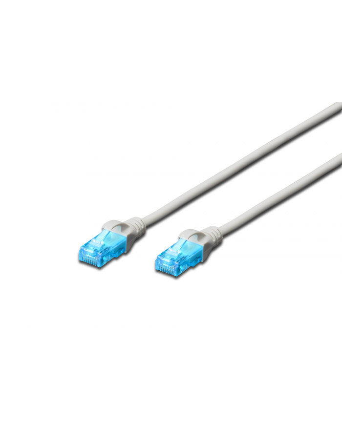 Patchcord DIGITUS UTP kat. 5e 0,5m PVC szary główny