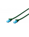 Patchcord DIGITUS UTP kat. 5e 2m PVC zielony - nr 1