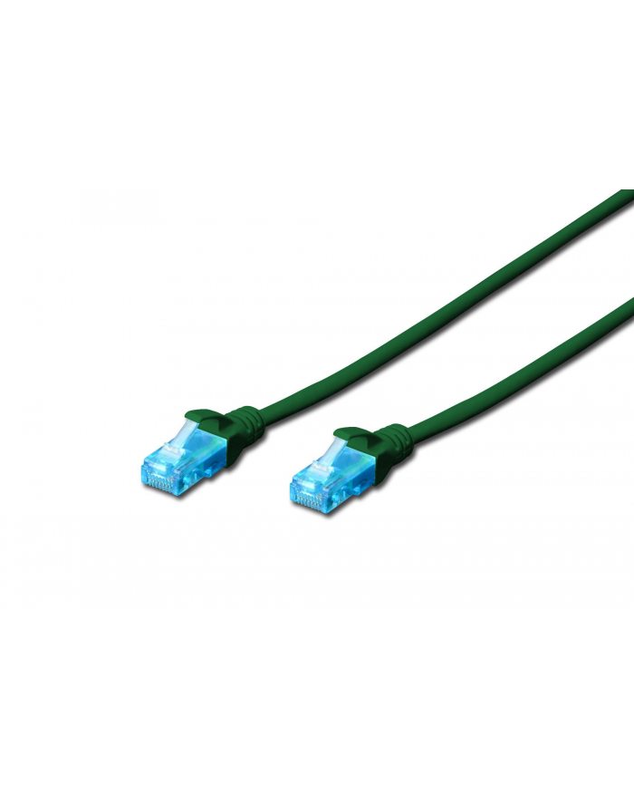 Patchcord DIGITUS UTP kat. 5e 2m PVC zielony główny