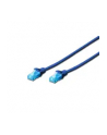 Patchcord DIGITUS UTP kat. 5e 3m PVC niebieski - nr 5