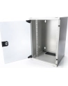 Szafa wisząca DIGITUS jednosekcyjna 10'' 9U 464x312x300mm, drzwi szklane, szara (RAL7035), zmontowana - nr 10