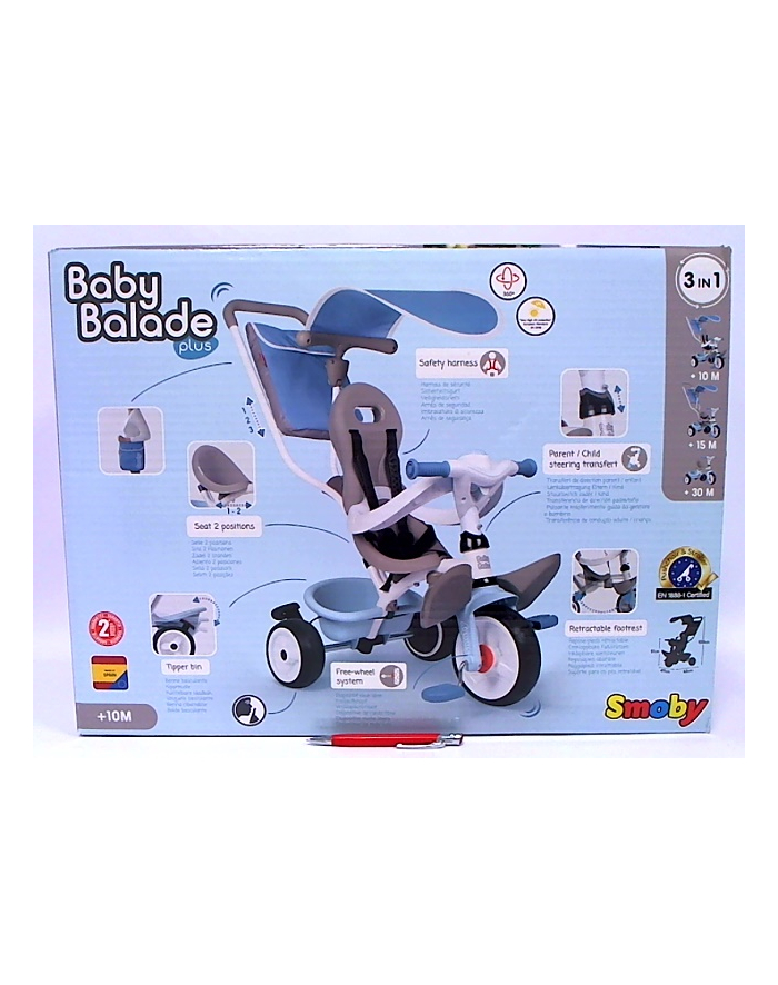 SMOBY rowerek Baby Balade niebieski 741400 główny