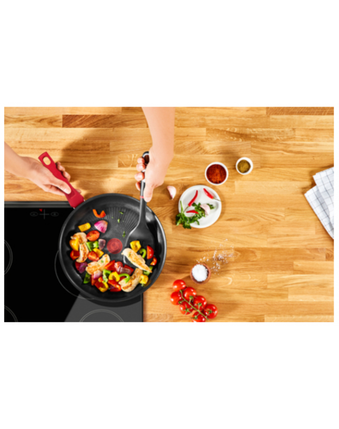 TEFAL Daily Chef Pan G2730422 Diameter 24 cm, Suitable for induction hob, Fixed handle, Red główny