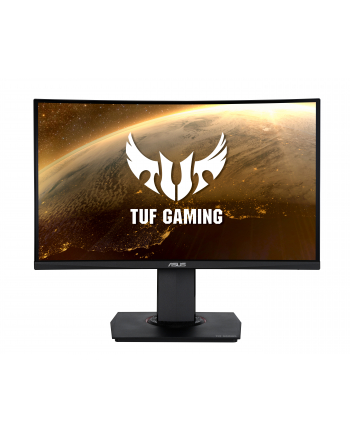 Asus Curved Gaming Monitor TUF Gaming VG24VQR 23.6 '', VA, FHD, 1920 x 1080 pixels, 16:9, 1 ms, 350 cd/m², Black, HDMI ports quantity 2