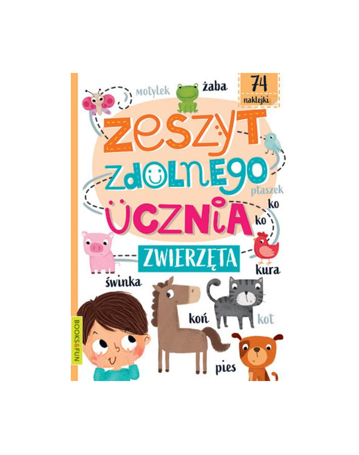 booksandfun Książeczka Zeszyt zdolnego ucznia Zwierzęta Books and fun główny