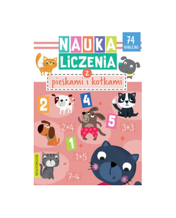 booksandfun Książeczka Nauka liczenia z pieskami i kotkami Books and fun