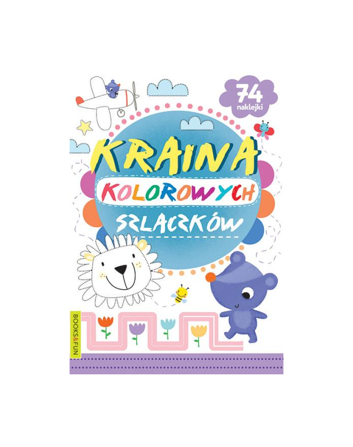 booksandfun Książeczka Kraina kolorowych szlaczków Books and fun główny