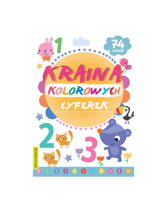 booksandfun Książeczka Kraina kolorowych cyferek Books and fun główny