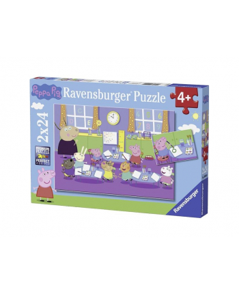 Puzzle 2x24el Świnka Peppa 090990 RAVENSBURGER