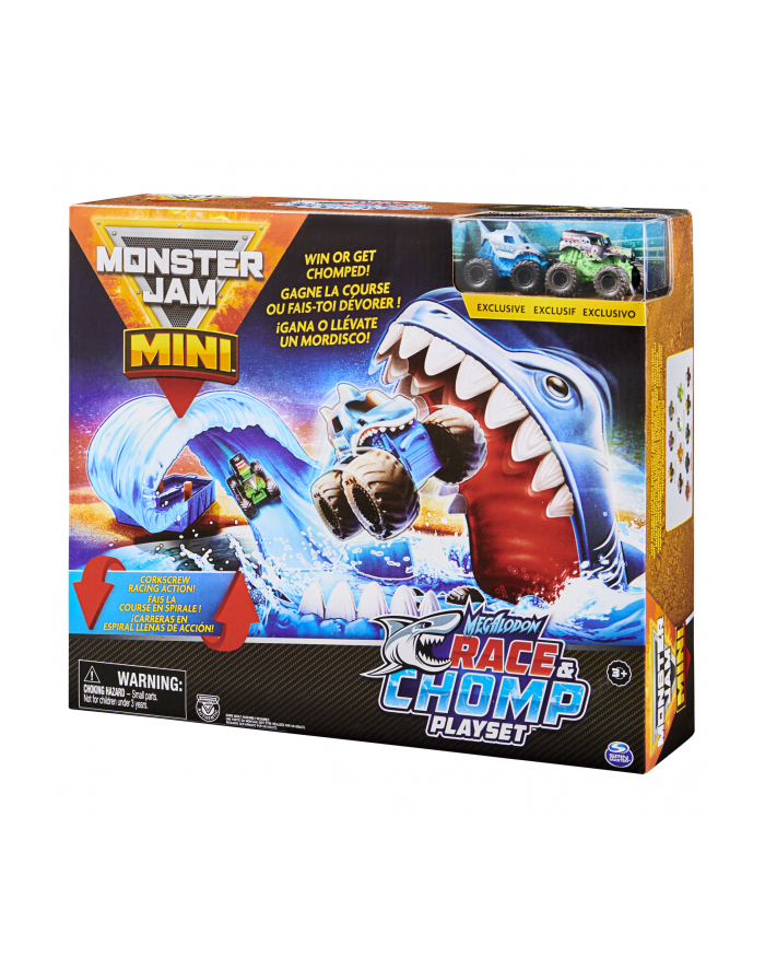 Monster Jam Minis - Zestaw wyścigowy z rekinem 6060718 p3 Spin Master główny