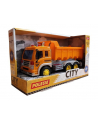 Polesie 86235 '';City''; samochód - wywczerwonyka inercyjny pomarańczowy (ze światłem i dźwiękiem) w pudełku - nr 1