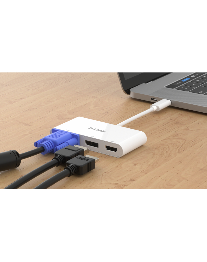 d-link Adapter DUB-V310 HUB USB-C to HDMI/VGA/DisplayPort główny
