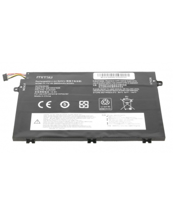 mitsu Bateria do Lenovo ThinkPad E480, E580 3600 mAh (40 Wh) 11.1 Volt