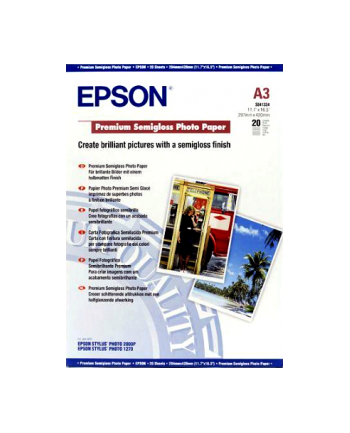 epson Papier Photo Premium Semi Glossy  A3/ 20 arkuszy / 251 g/m2