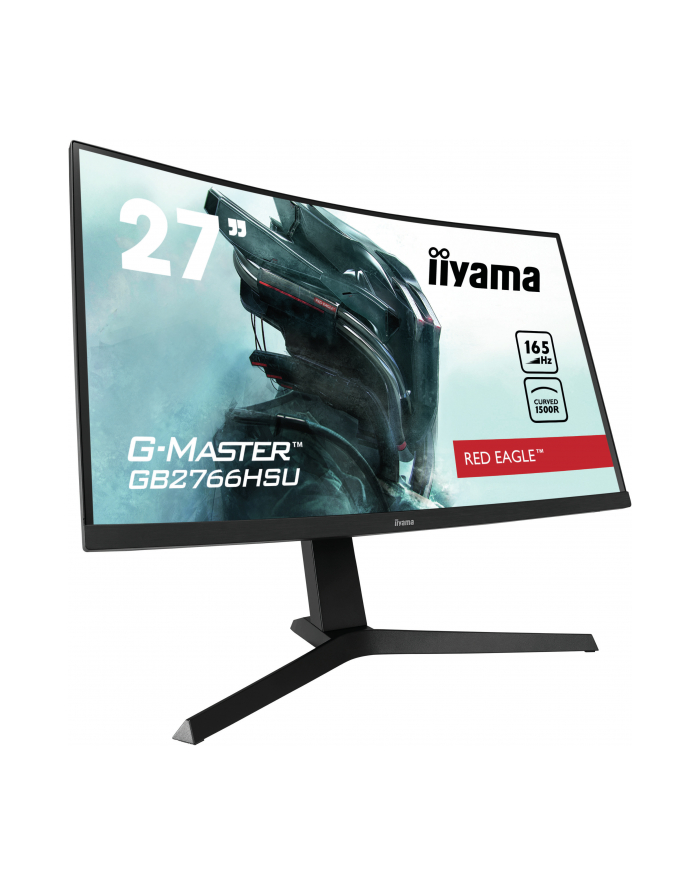 iiyama Monitor 27 cali GB2766HSU-B1 VA,165HZ,1500R,1MS,DP,HDMIx2,USB,FreeSyn główny