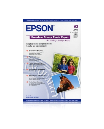 epson Papier Premium Glossy Photo 20 arkuszy 255 g/m A3