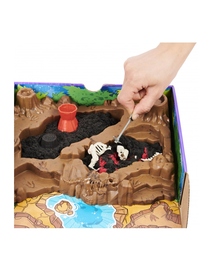 Kinetic Sand Wykopalisko dinozaurów, zestaw piasku kinetycznego z akcesoriami 6055874 p3 Spin Master główny