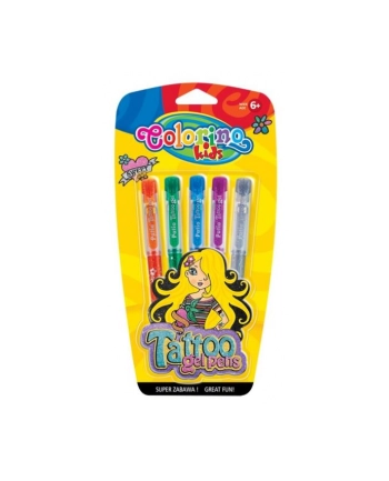 patio Długopisy żelowe do tatuażu Tatto 5 kolorów, blister Colorino