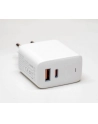 aukey PA-B3 Ultraszybka ładowarka sieciowa 2xUSB Power Delivery (1xUSB A+1xUSB C) 65W 5.4A Biała - nr 3
