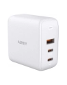 aukey PA-B6S Omnia Mix GaN ultraszybka ładowarka sieciowa 3xUSB (2xUSB C 1xUSB A) 90W WHITE - nr 1