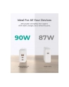 aukey PA-B6S Omnia Mix GaN ultraszybka ładowarka sieciowa 3xUSB (2xUSB C 1xUSB A) 90W WHITE - nr 2