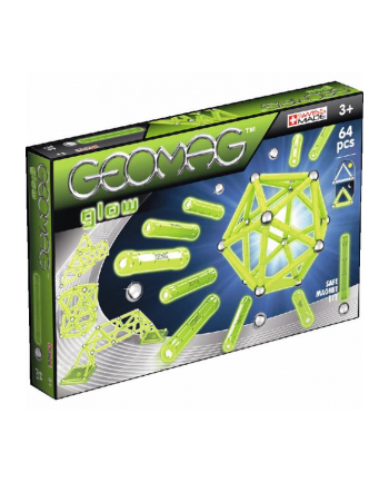 trefl GEOMAG Glow - klocki magnetyczne 64el. G336