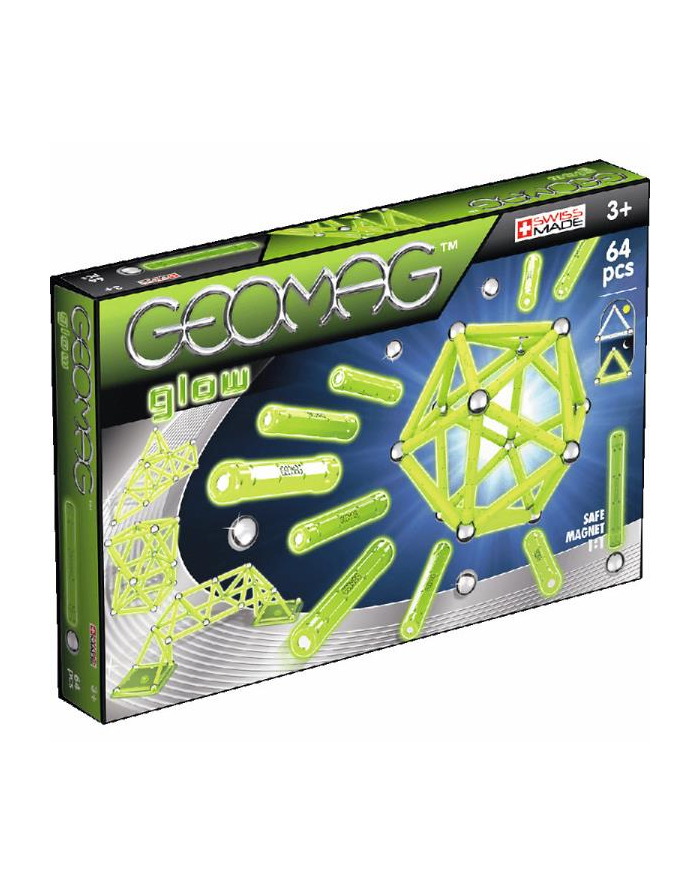 trefl GEOMAG Glow - klocki magnetyczne 64el. G336 główny