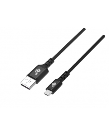 tb Kabel USB-Micro USB 1m silikonowy czarny Quick Charge