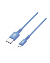 tb Kabel USB-USB C 1m silikonowy niebieski Quick Charge - nr 1
