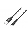 tb Kabel USB-USB C 1m silikonowy czarny Quick Charge - nr 1