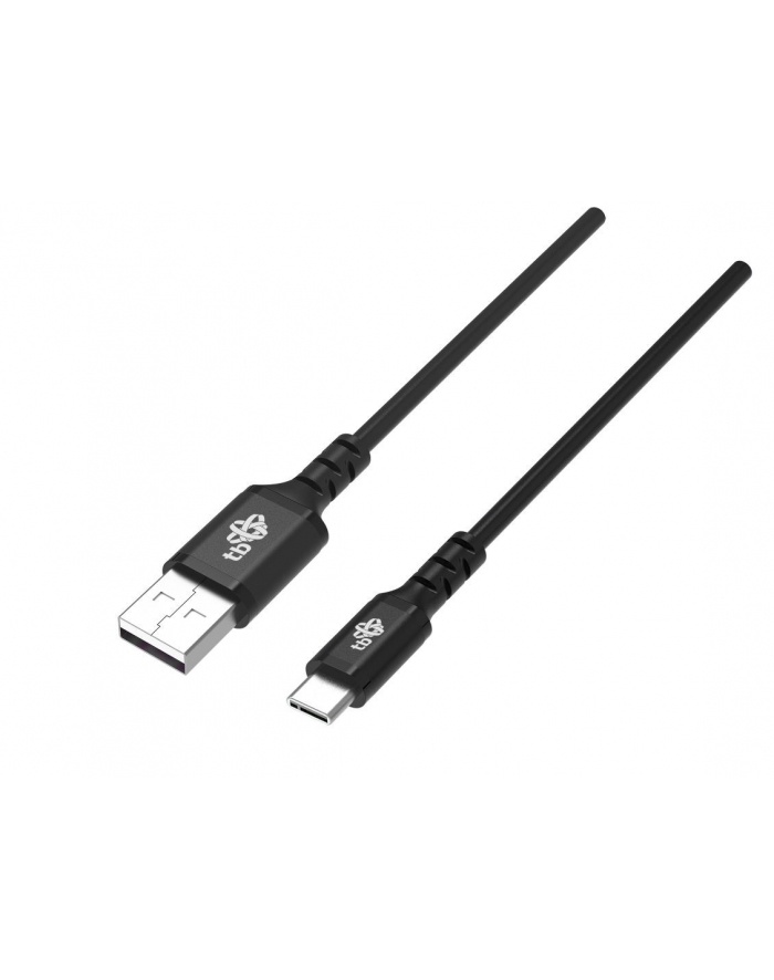 tb Kabel USB-USB C 1m silikonowy czarny Quick Charge główny