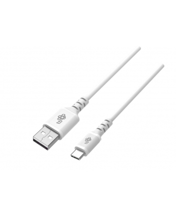 tb Kabel USB-USB C 1m silikonowy biały Quick Charge